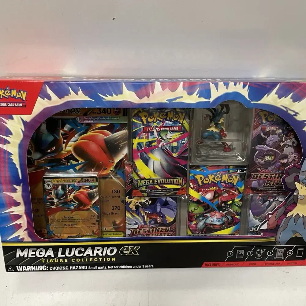Pokemon TCG Mega Lucario ex Premium Figure Collection Box Factory Sealed NEW - Picture 3 of 6
